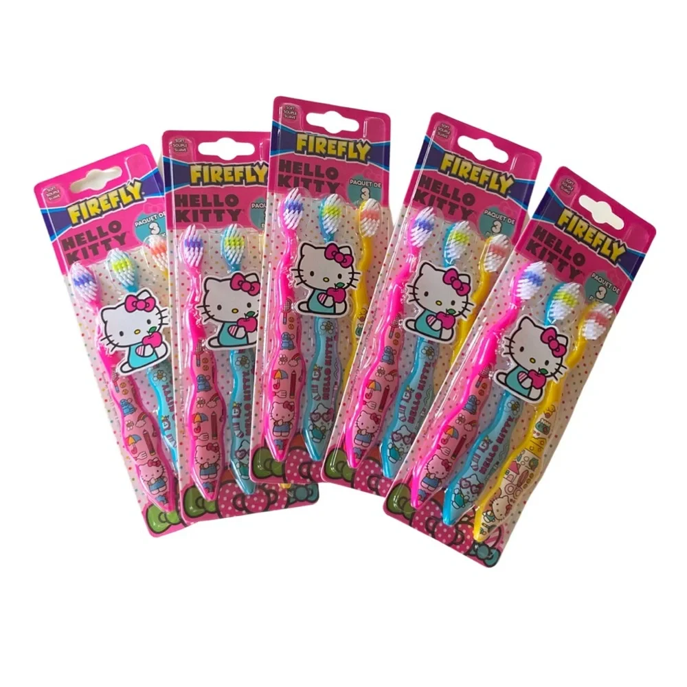 HELLO KITTY Soft Kids Toothbrush Set of 3